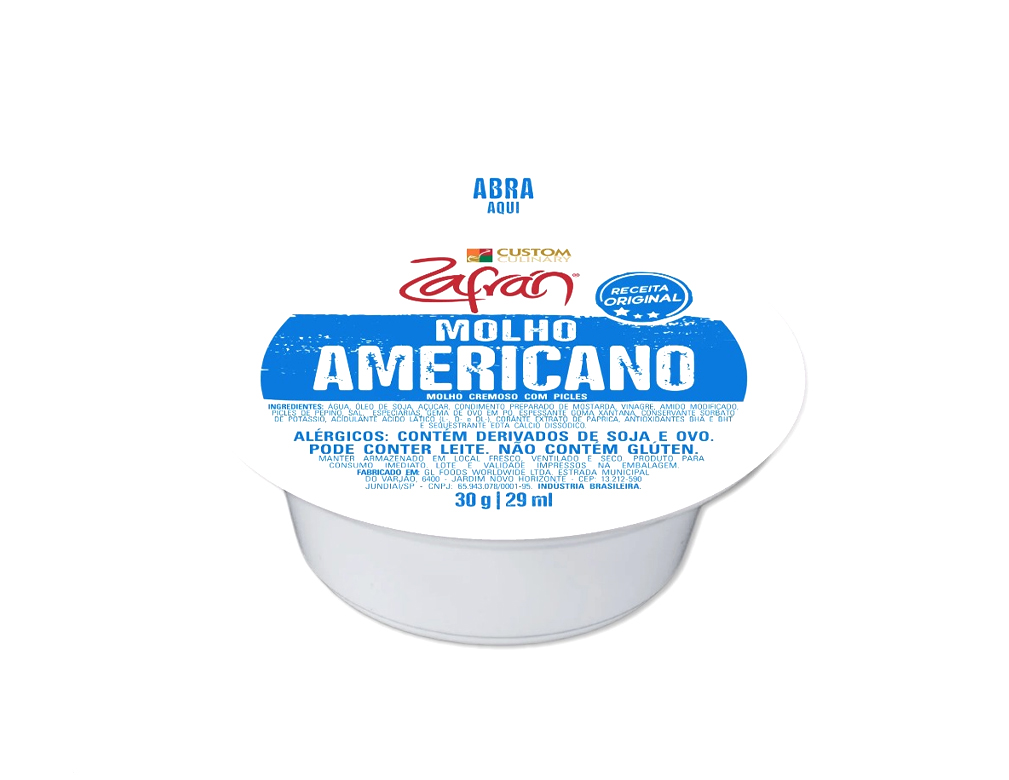 MOLHO AMERICANO SACHÊ ZAFRÁN 30 G (CX 96 UN)